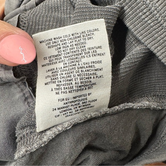 Saturday/Sunday by Anthropologie Grey Snap Collar Jacket Size S AS IS - Picture 10 of 10